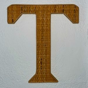 Rattan Decorative Letter T